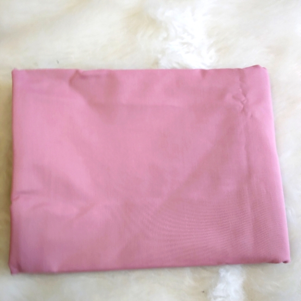 FABRIC Mauve Pink Poly Cotton broadcloth, 3.5 yards, New And Unwashed